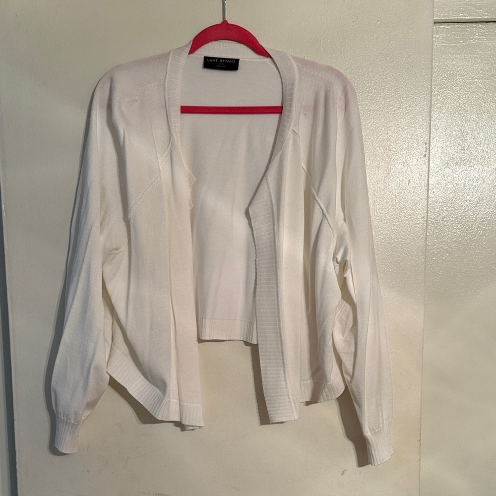 Lane Bryant Cream Cardigan